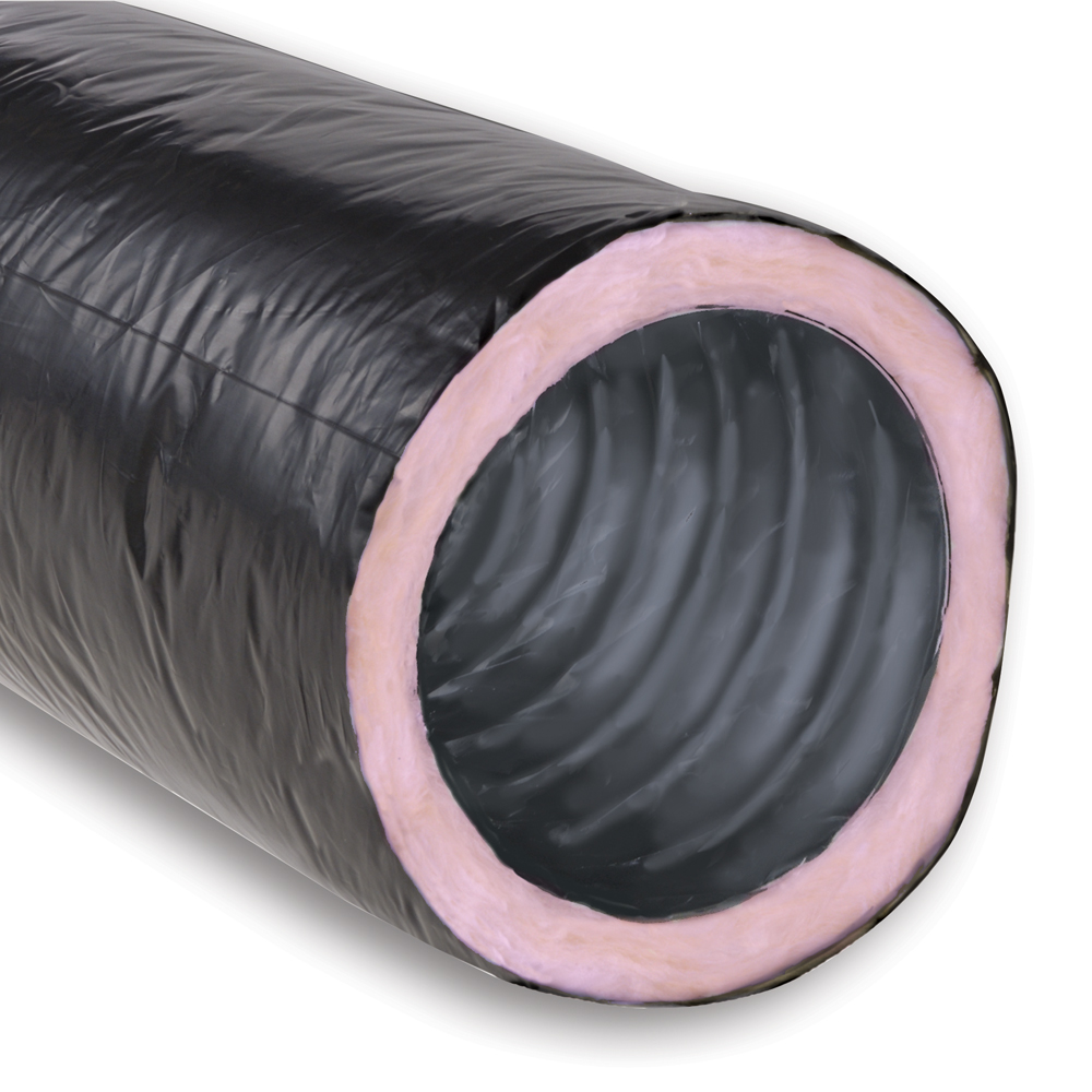 thumbnail image 2 of 10m Aluminium Insulated Flexible Ducting Hose - Acoustic Air Pipe By Prostko Ltd 2 of 5